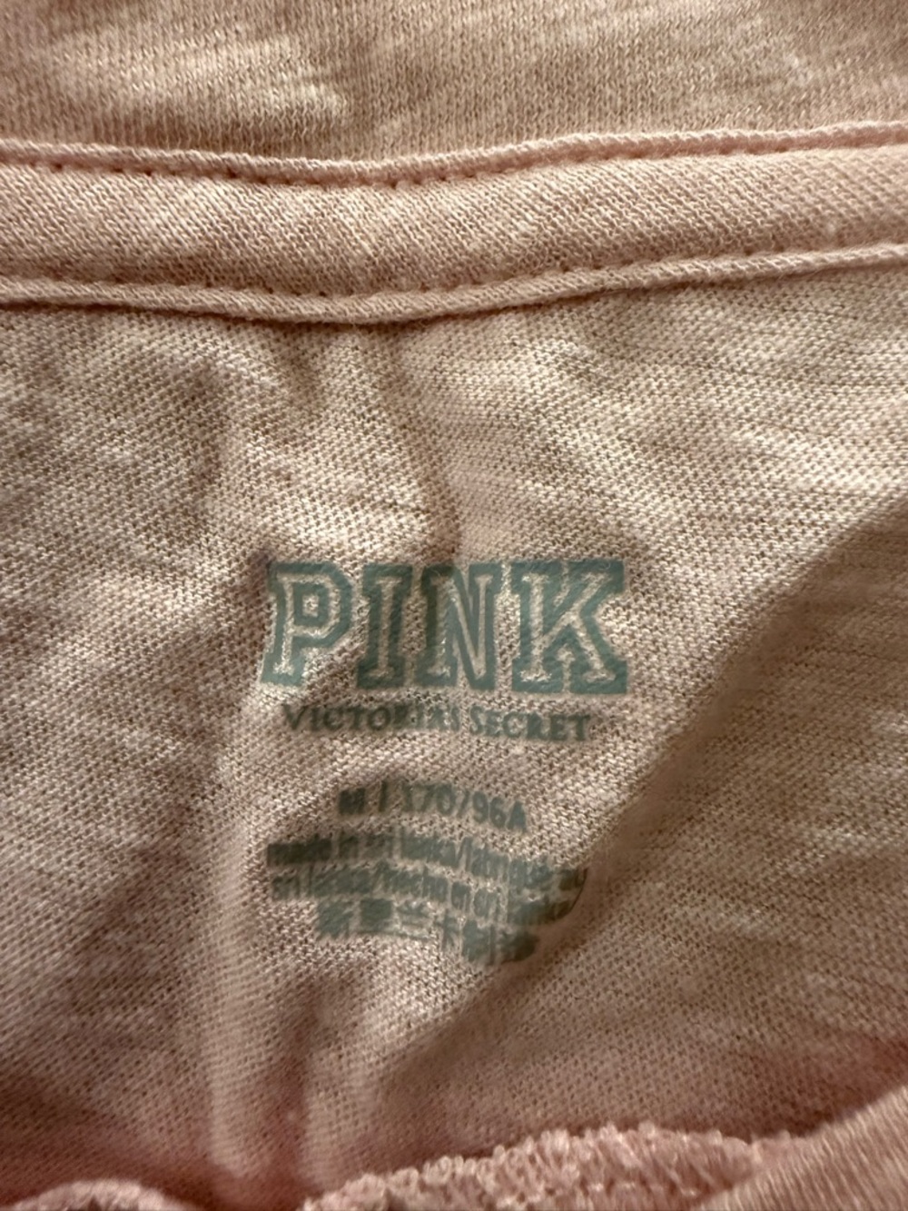 PINK Light Pink/Mauve Cropped Long Sleeve Top - Picture 5 of 8